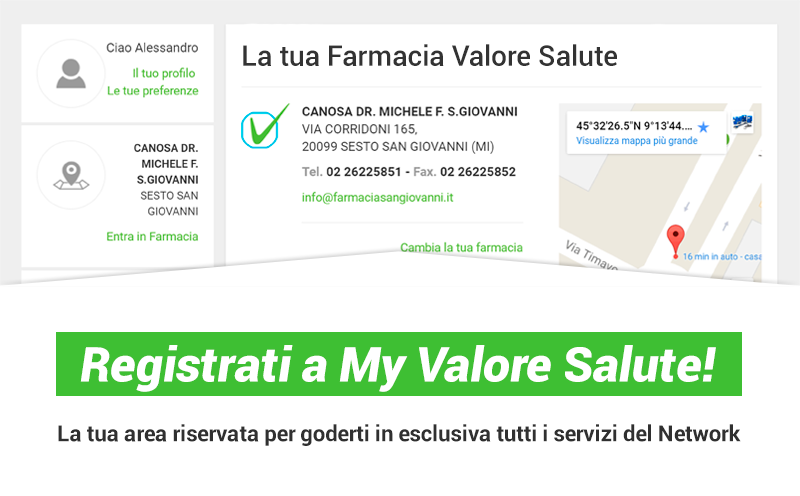 Iscriviti a My Valore Salute